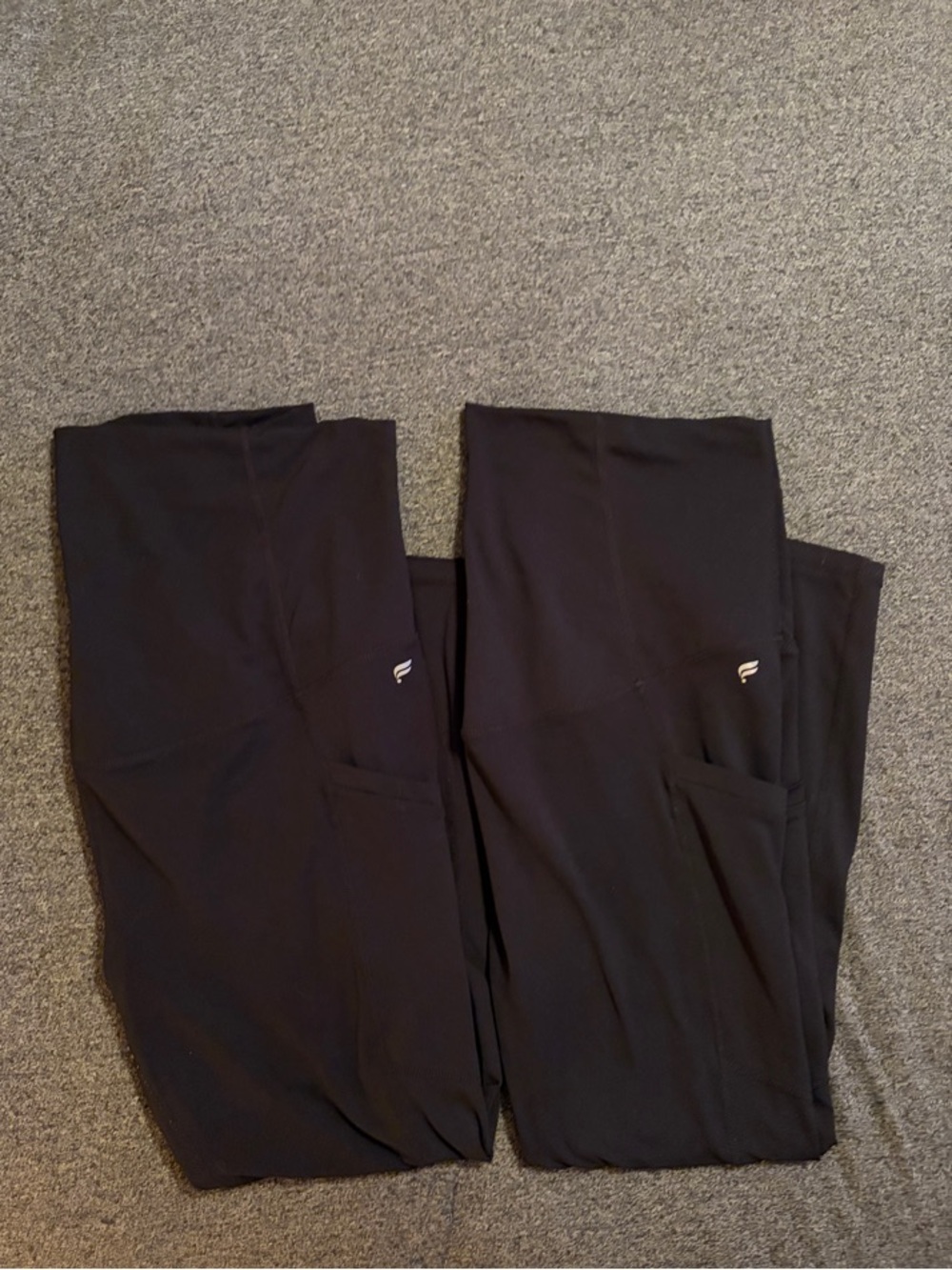 Fabletics Pureluxe Black High-Rise Maternity Leggings 7/8 length